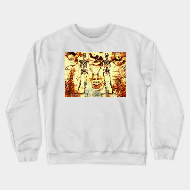 the village idiot Crewneck Sweatshirt by lastgasp